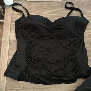 LA Blanca tankini swim top 22W